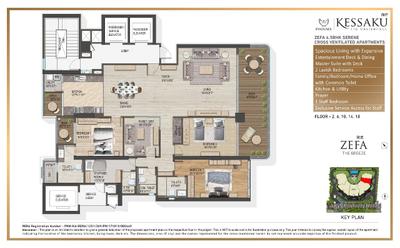 Image of 3000 Sq.ft 4 BHK Apartment / Flat for rent in Phoenix Kessaku, Rajajinagar, Bengaluru for Rs. 475000