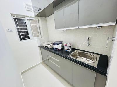 Kitchen Image of 650 Sq.ft 1 BHK Apartment / Flat for rent in Brookefield Bengaluru for Rs. 28999