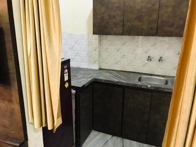 Kitchen Image of 400 Sq.ft 1 RK Builder Floor for rent in Mahalakshmi Nagar Indore for Rs. 10000