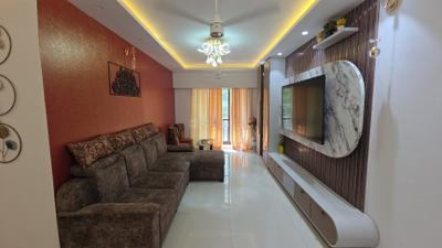 Living Room Image of 1200 Sq.ft 2 BHK Apartment / Flat for rent in Kanakia Sevens, Andheri East Mumbai for Rs. 116000