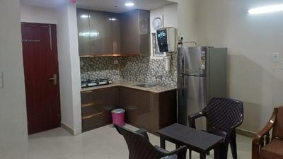 Kitchen Image of 535 Sq.ft 1 RK Studio for rent in Supertech Czar Suites, Omicron I Greater Noida for Rs. 17000