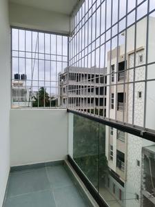 Bedroom Two Image of 1200 Sq.ft 3 BHK Apartment / Flat for rent in R.K. Hegde Nagar Bengaluru for Rs. 39000