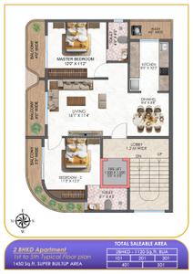 Image of 1100 Sq.ft 2.5 BHK Builder Floor for sale in Wanadongri, Nagpur for Rs. 4900000