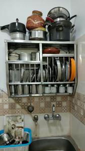 Kitchen Image of 800 Sq.ft 1 BHK Builder Floor for rent in Lajpat Nagar New Delhi for Rs. 45000