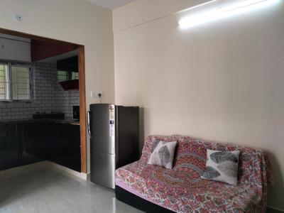 Living Room Image of 600 Sq.ft 1 BHK Apartment / Flat for rent in Kadugodi Bengaluru for Rs. 26000