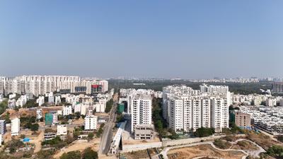 Balcony Image of 1420 Sq.ft 2 BHK Apartment / Flat for sale in Ramky One Orbit, Nallagandla Hyderabad for Rs. 14500000