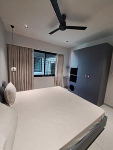 Bedroom Image of 1300 Sq.ft 3 BHK Apartment / Flat for rent in Vesu Surat for Rs. 40000