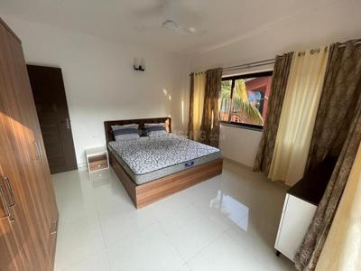Bedroom Image of 600 Sq.ft 1 BHK Apartment / Flat for rent in Siolim Goa for Rs. 45000