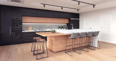 Kitchen Image of 2000 Sq.ft 3 BHK Apartment / Flat for rent in Beaumonde Towers, Prabhadevi Mumbai for Rs. 600000