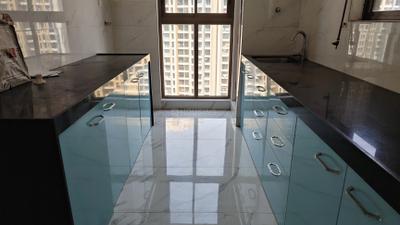 Kitchen Image of 550 Sq.ft 1 BHK Apartment / Flat for rent in Raymond Ten X Habitat Raymond Realty Tower D, Thane West Thane for Rs. 33000