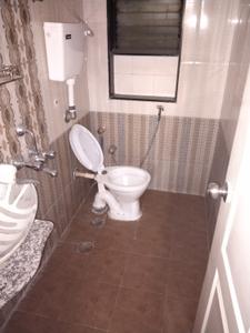 Bathroom Image of 1350 Sq.ft 3 BHK Apartment / Flat for rent in Prajapati Park, Kopar Khairane Navi Mumbai for Rs. 58000