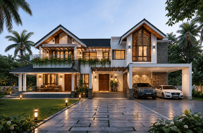 Building Image of 2500 Sq.ft 3 BHK Villa for sale in Irinjalakuda Thrissur for Rs. 19500000