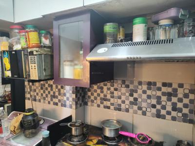 Kitchen Image of 530 Sq.ft 1 BHK Apartment / Flat for rent in Kasarvadavali Thane for Rs. 17999