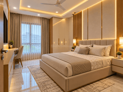 Bedroom Image of 1050 Sq.ft 2 BHK Apartment / Flat for sale in The Royal Bay, Nerul Navi Mumbai for Rs. 23500000