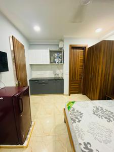 Bedroom Image of 600 Sq.ft 1 RK Builder Floor for rent in Sector 52 Gurgaon for Rs. 18000