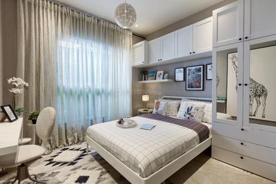Bedroom Image of 460 Sq.ft 1 BHK Apartment / Flat for sale in Hiranandani Kalyan Bldg A Oakwood Bldg B Bridgewood Bldg C Greenwood, Bhiwandi Thane for Rs. 5400000
