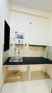 Kitchen Image of 800 Sq.ft 1 BHK Builder Floor for rent in Vishnu Puri Colony Indore for Rs. 13000