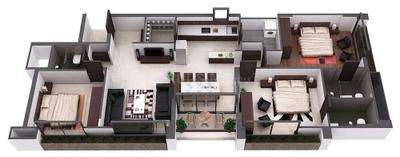 Image of 2295 Sq.ft 3 BHK Apartment / Flat for sale in Ambawadi, Ahmedabad for Rs. 19500000