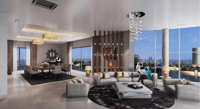 Living Room Image of 4800 Sq.ft 4 BHK Apartment / Flat for sale in Jaypee Pebble Court, Sector 131 Noida for Rs. 110000000