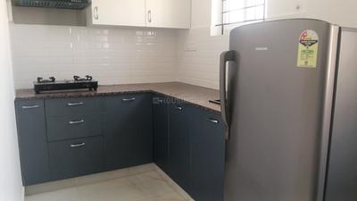 Kitchen Image of 720 Sq.ft 1 BHK Apartment / Flat for rent in Thanisandra Bengaluru for Rs. 26500