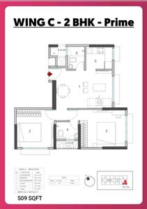 Image of 912 Sq.ft 2 BHK Apartment / Flat for sale in UK Iona C Wing, Andheri East, Mumbai for Rs. 13200000
