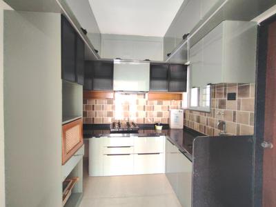 Kitchen Image of 1150 Sq.ft 3 BHK Apartment / Flat for rent in Vinayak Eastern River Residency, Pimple Gurav Pune for Rs. 47000