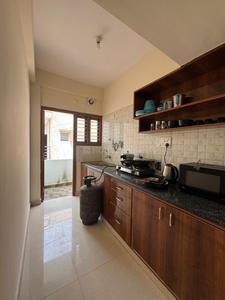 Kitchen Image of 700 Sq.ft 1 BHK Builder Floor for rent in Indira Nagar Bengaluru for Rs. 30000