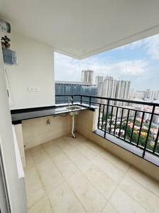 Balcony Image of 2210 Sq.ft 3 BHK Apartment / Flat for rent in Spectra, Financial District Hyderabad for Rs. 80000