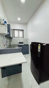 Kitchen Image of 1000 Sq.ft 1 RK Builder Floor for rent in Mahalakshmi Nagar Indore for Rs. 13000