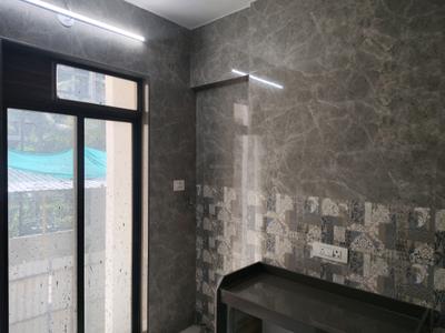 Kitchen Image of 710 Sq.ft 1 BHK Apartment / Flat for rent in Haware Dahlia Bldg A D And E, Kasarvadavali Thane for Rs. 17002