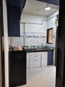 Kitchen Image of 650 Sq.ft 1 BHK Apartment / Flat for sale in Rajaram Sukur Enclave, Kasarvadavali Thane for Rs. 5800000