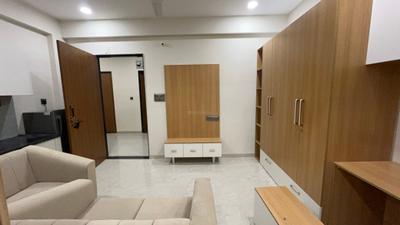 Living Room Image of 650 Sq.ft 1 BHK Apartment / Flat for rent in Mahalakshmi Nagar Indore for Rs. 21000
