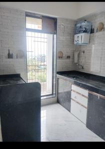 Kitchen Image of 650 Sq.ft 1 BHK Apartment / Flat for sale in Vasai West Vasai for Rs. 4000000