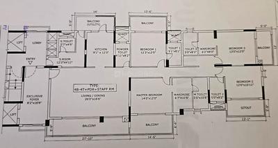 Image of 3697 Sq.ft 4 BHK Apartment / Flat for sale in Purva Meraki, HSR Layout, Bengaluru for Rs. 65000000