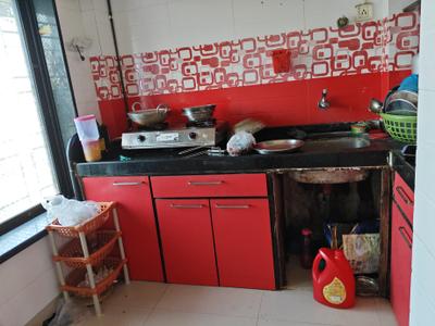 Kitchen Image of 700 Sq.ft 2 BHK Apartment / Flat for rent in Mira Road East Mira Bhayandar for Rs. 25000