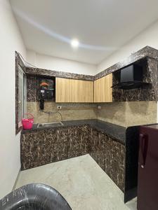 Kitchen Image of 750 Sq.ft 1 BHK Builder Floor for rent in Mahalakshmi Nagar Indore for Rs. 17999