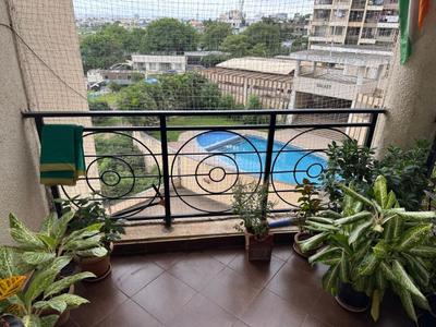 Balcony Image of 661 Sq.ft 1 BHK Apartment / Flat for rent in Ram Society, Yerawada Pune for Rs. 24000