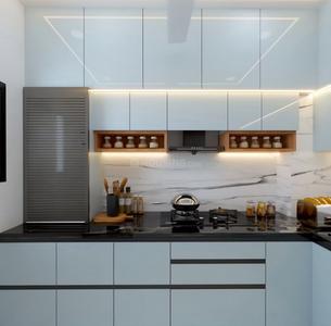 Kitchen Image of 980 Sq.ft 2 BHK Apartment / Flat for sale in Sankla East World Phase I, Hadapsar Pune for Rs. 7900000