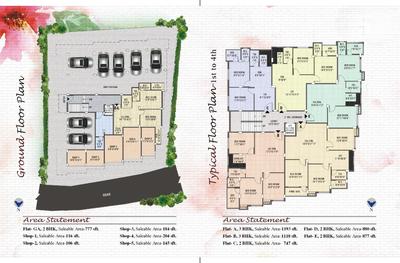 Image of 880 Sq.ft 2 BHK Apartment / Flat for sale in Madhyamgram, Kolkata for Rs. 3300000
