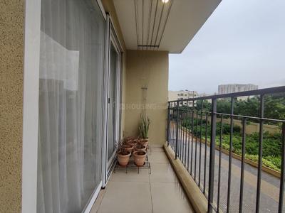 Balcony Image of 1097 Sq.ft 2 BHK Apartment / Flat for rent in Bhartiya Nikoo Homes Phase 2, Thanisandra Bengaluru for Rs. 52002