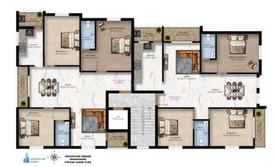 Image of 1528 Sq.ft 3 BHK Apartment / Flat for sale in Saligramam, Chennai for Rs. 17700000