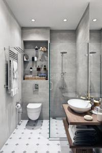 Bathroom Image of 750 Sq.ft 2 BHK Villa for sale in Kumbalgodu Bengaluru for Rs. 6800000