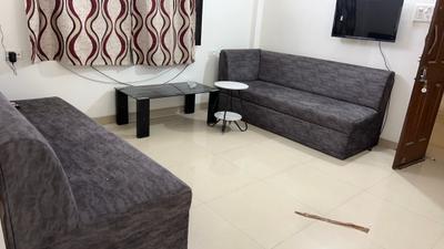 Living Room Image of 700 Sq.ft 1 BHK Apartment / Flat for rent in Shekhar Planet, Vijay Nagar Indore for Rs. 20799