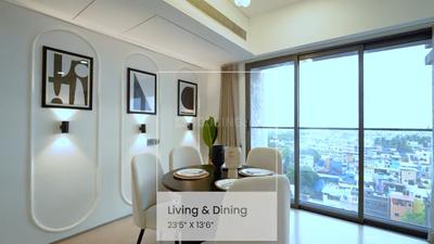Bedroom Image of 1500 Sq.ft 3 BHK Apartment / Flat for sale in Rustomjee Paramount, Santacruz West Mumbai for Rs. 96800000
