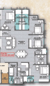 Image of 3100 Sq.ft 4.5 BHK Apartment / Flat for sale in Rasulgarh, Bhubaneswar for Rs. 19000000