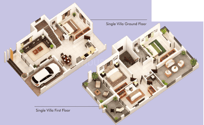 Brochure Image of 3014 Sq.ft 4 BHK Villa for rent in Royal Serenade, Salcete Goa for Rs. 38000