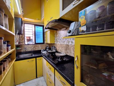 Kitchen Image of 980 Sq.ft 3 BHK Apartment / Flat for sale in Keshtopur Kolkata for Rs. 4750000