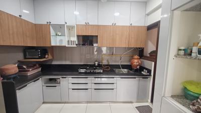 Kitchen Image of 1300 Sq.ft 2.5 BHK Apartment / Flat for sale in Ganesh Malabar County III, Chharodi Ahmedabad for Rs. 9000000