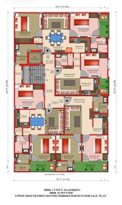 Floor Plan Image of 700 Sq.ft 2 BHK Apartment / Flat for sale in Chhattarpur New Delhi for Rs. 5500000
