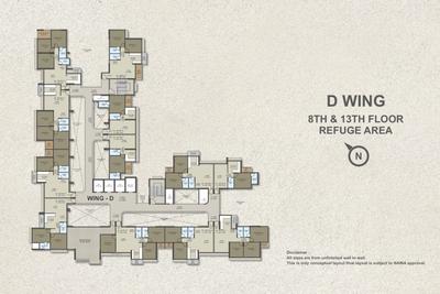 Image of 900 Sq.ft 2 BHK Apartment / Flat for sale in Sector Green, Panvel, Navi Mumbai for Rs. 8000000